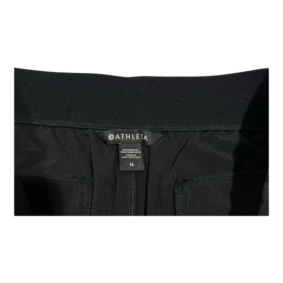 Athleta Pants Women's 16 Brooklyn Heights High Rise Pleated Wide Leg Pant Black - Picture 11 of 14